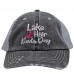 USA Lake Hair Kinda Day Summer Lake Hats Embroidered In USA Trucker Hats Caps  eb-74410324